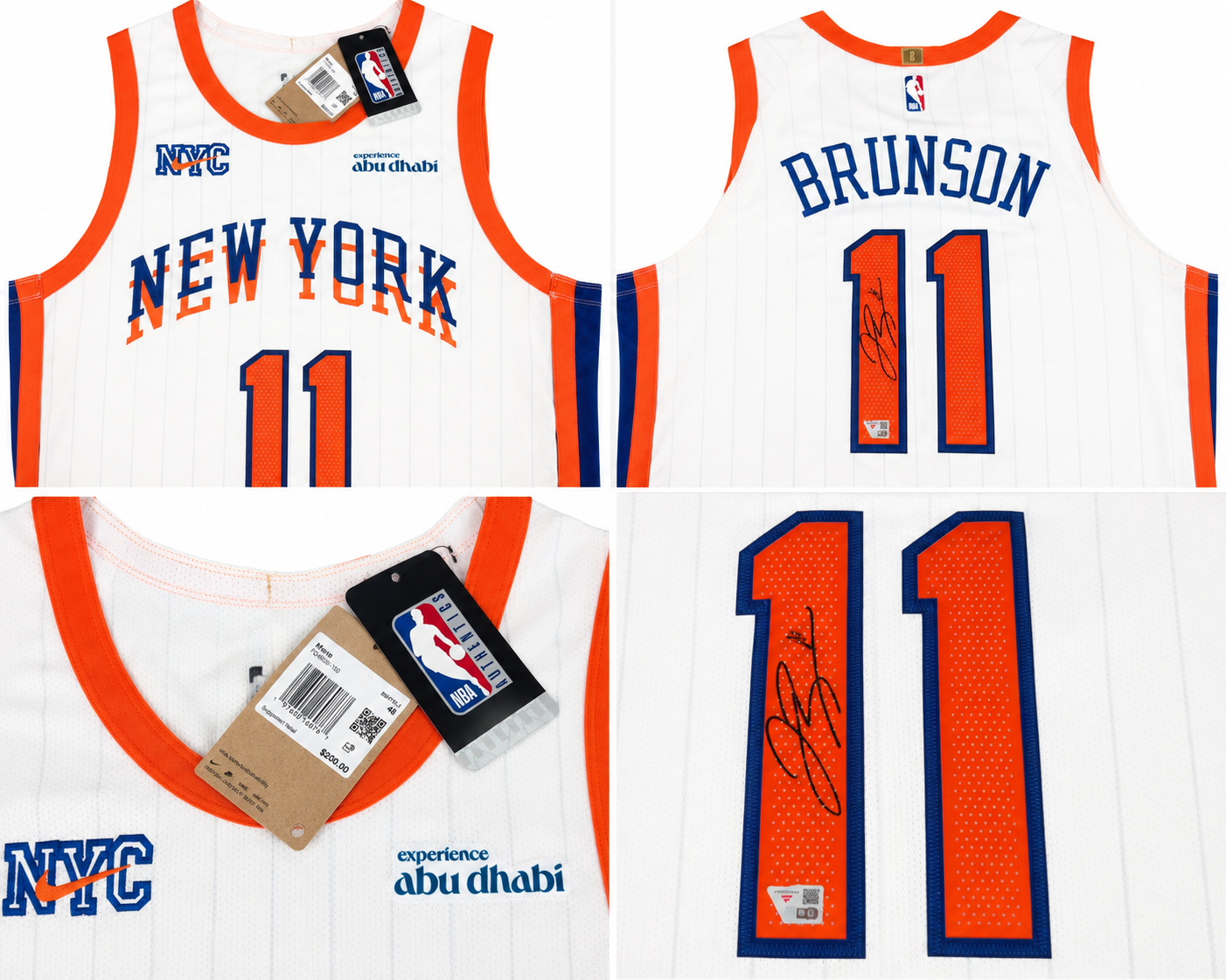 Jalen Brunson Signed New York Knicks Authentic City Edition Jersey – Fanatics Authenticated