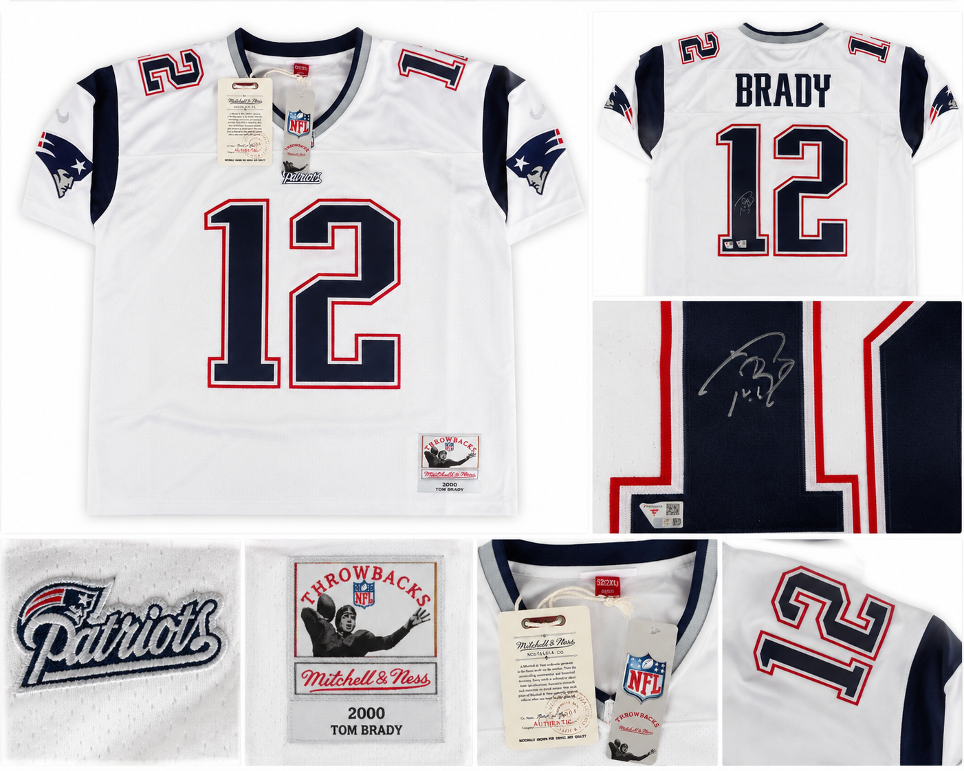 Tom Brady Signed New England Patriots #12 Mitchell & Ness Jersey – Fanatics Authenticated