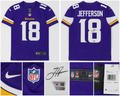Justin Jefferson #18 Autographed Minnesota Vikings Nike Jersey – Fanatics Authenticated