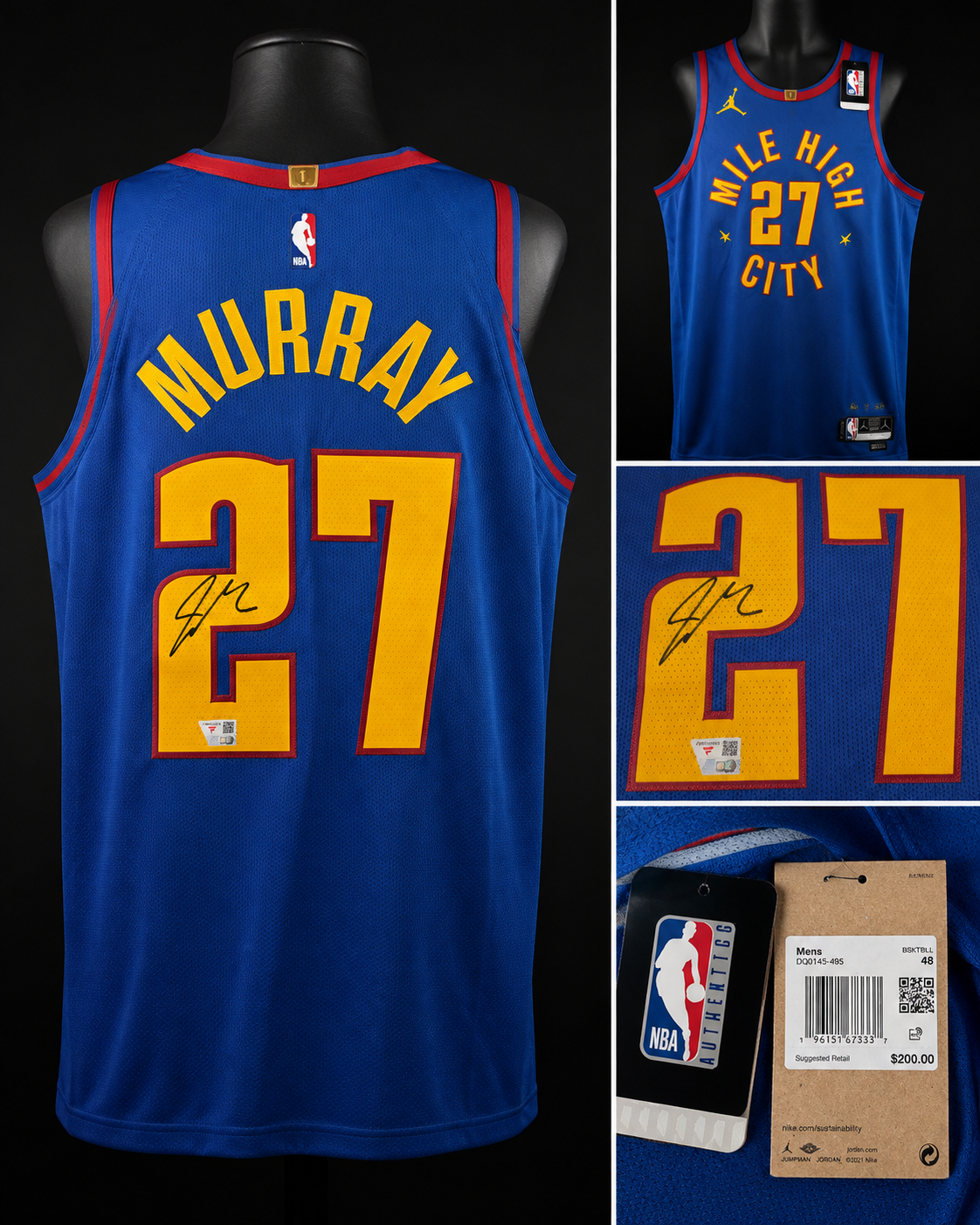 Jamal Murray Signed Denver Nuggets #27 Mile High City Jordan Jersey – Fanatics Authenticated